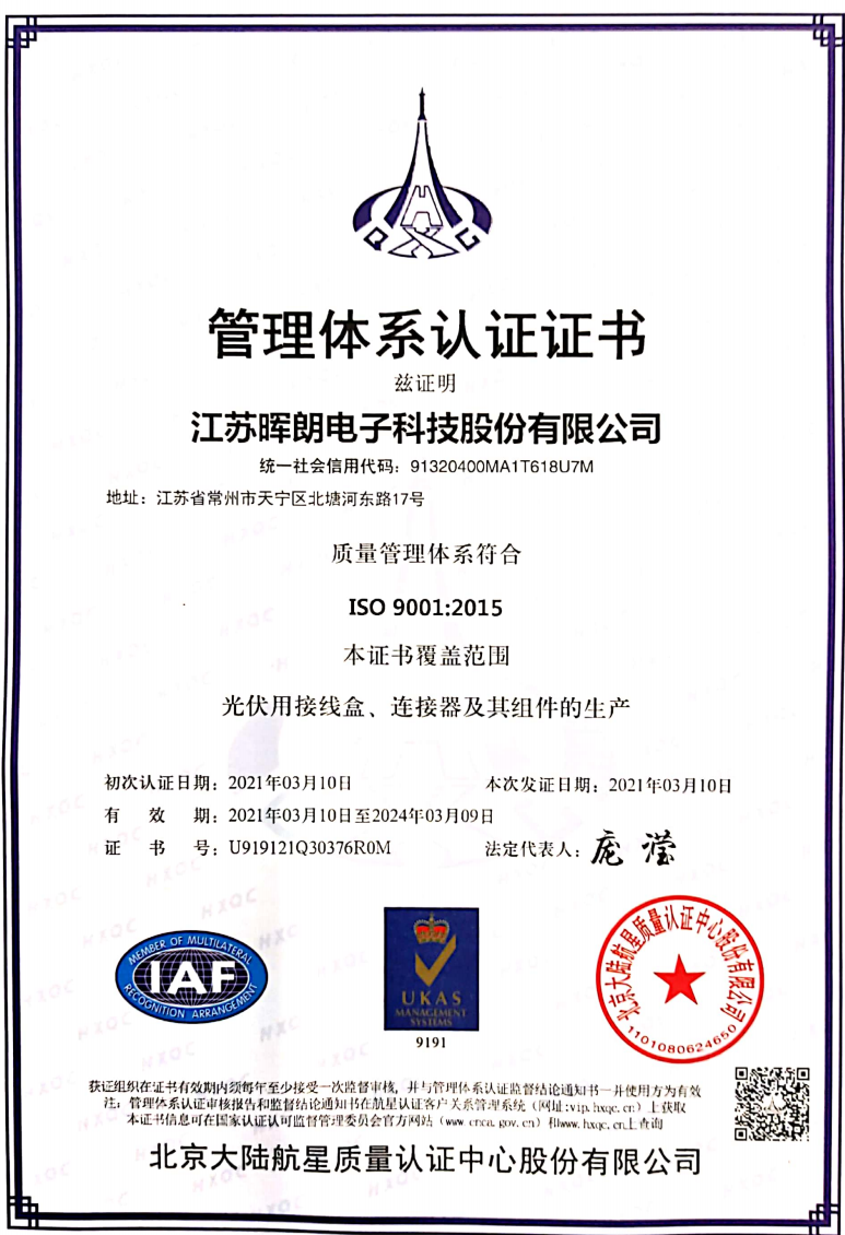 ISO体系证书-2021